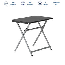 Lifetime 30 Inch Folding Table Rectangle Black Indoor Outdoor