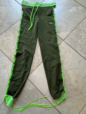 FENTY x PUMA by Rihanna Lace-Up Sweatpants Joggers Olive Neon Size S NWOT