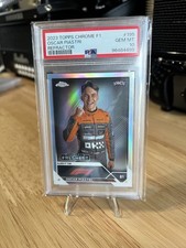 OSCAR PIASTRI 2023 Topps Chrome F1 Refractor Freshest Rookie RC #195 PSA 10 💎