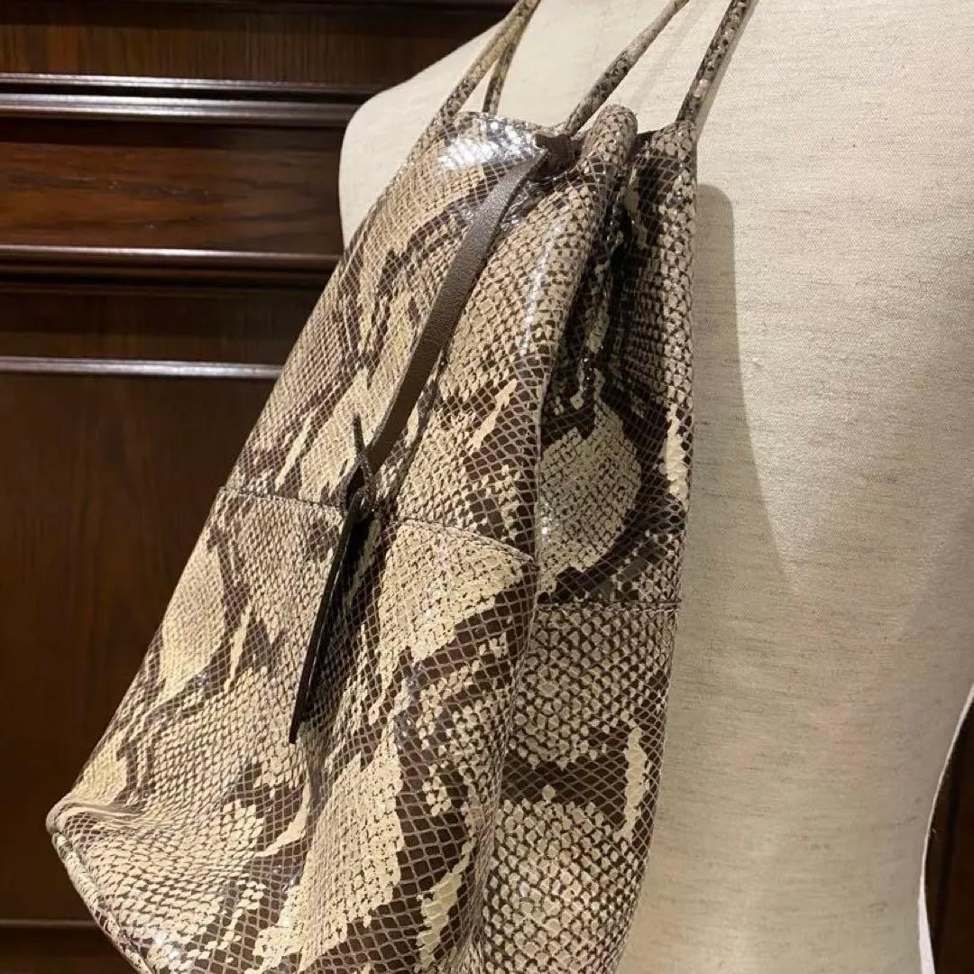 Marco Masi Python Pattern Drawstring Bag, Bucket,… - image 3