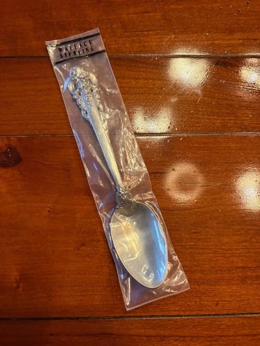 NEW SEALED TEASPOON WALLACE GRANDE BAROQUE STERLING SILVER GRAND SPOON NOS NIP