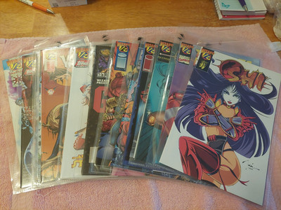 Wizard 1/2 Shi Vampirella Lady Death X-Files Gen 13 Heroes Reborn Dawn Rawhide