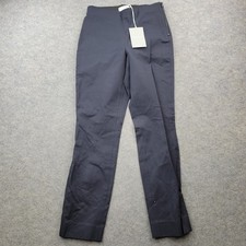 Everlane Womens Black High Rise Side Zip Cotton Stretch Slim Pants Size 4 NEW