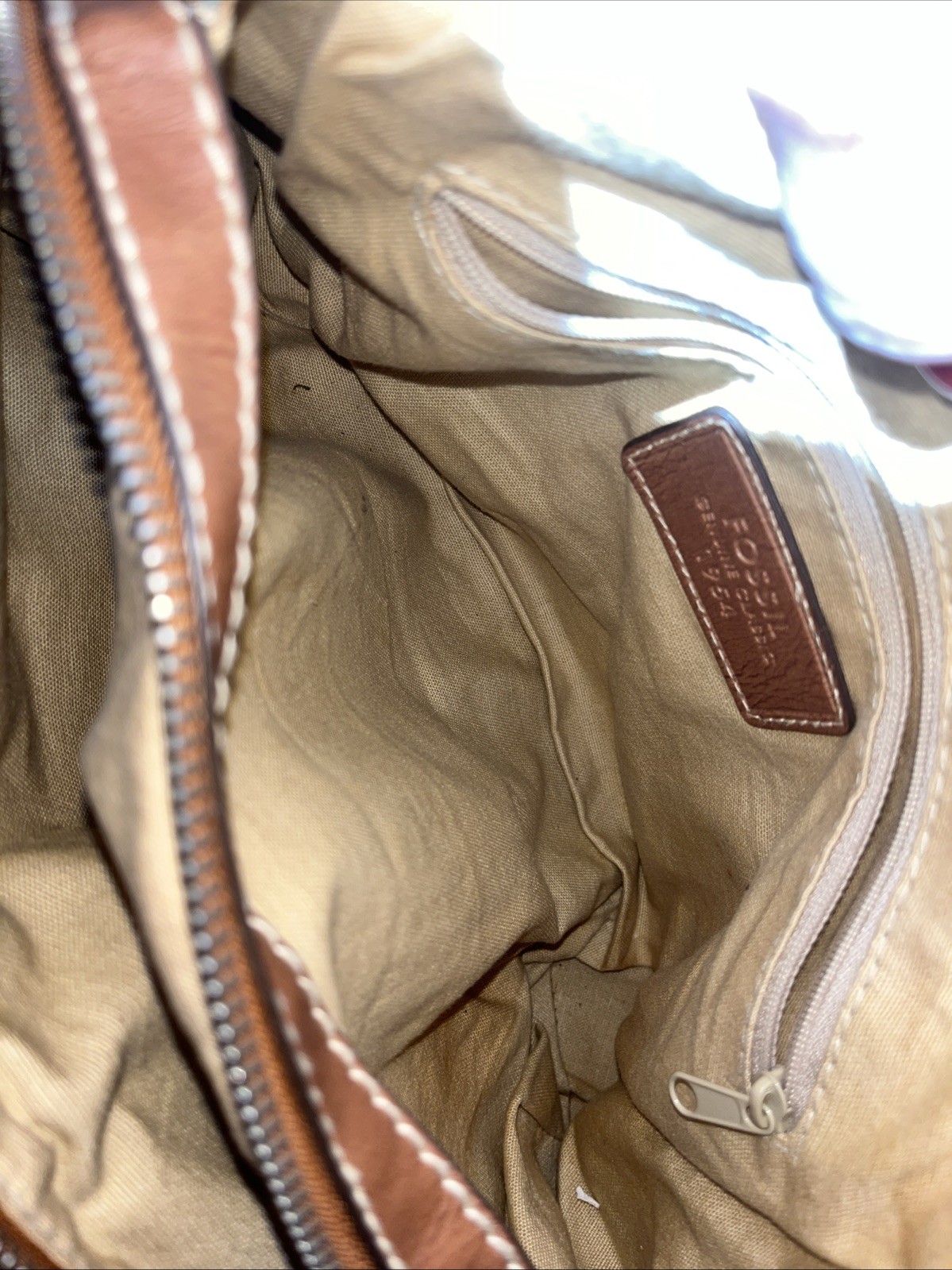 Fossil Multicolor Patchwork Handbag - image 5