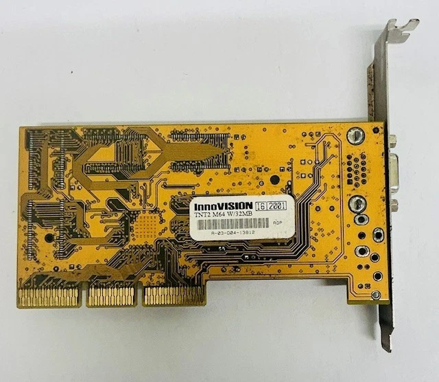 32MB InnoVision Nvidia Riva TNT2M64 Tornado VGA AGP Graphics Video Card - Image 2 of 4