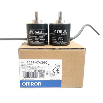 1x   1000P Incremental Rotary Encoder 1000p/r 6mm Shaft 5-24vdc E6B2-CWZ6C #F7