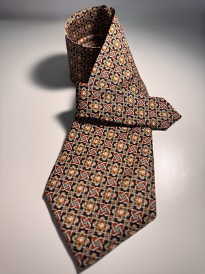 Brand New Marco Da Vinci Silk Tie - Made in Italy - Vintage 4  Wide Necktie