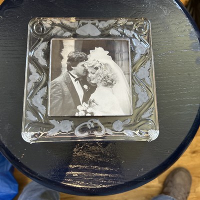 Royal Limited crystal made in the Czech Republic wedding frame 24% full lead cry