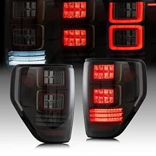 Smoked Tail Lights Compatible For [ Ford F150 Pickup 2009-2014 ]