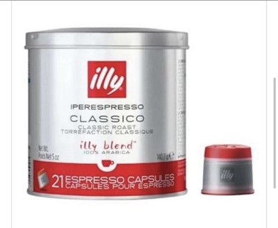 Illy Coffee Espresso iperEspresso Capsules, Classic Roast - 21 Capsules Exp 8/25