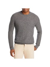 Designer Brand Mens Gray Patterned Crew Neck Knit Pullover Sweater XXL