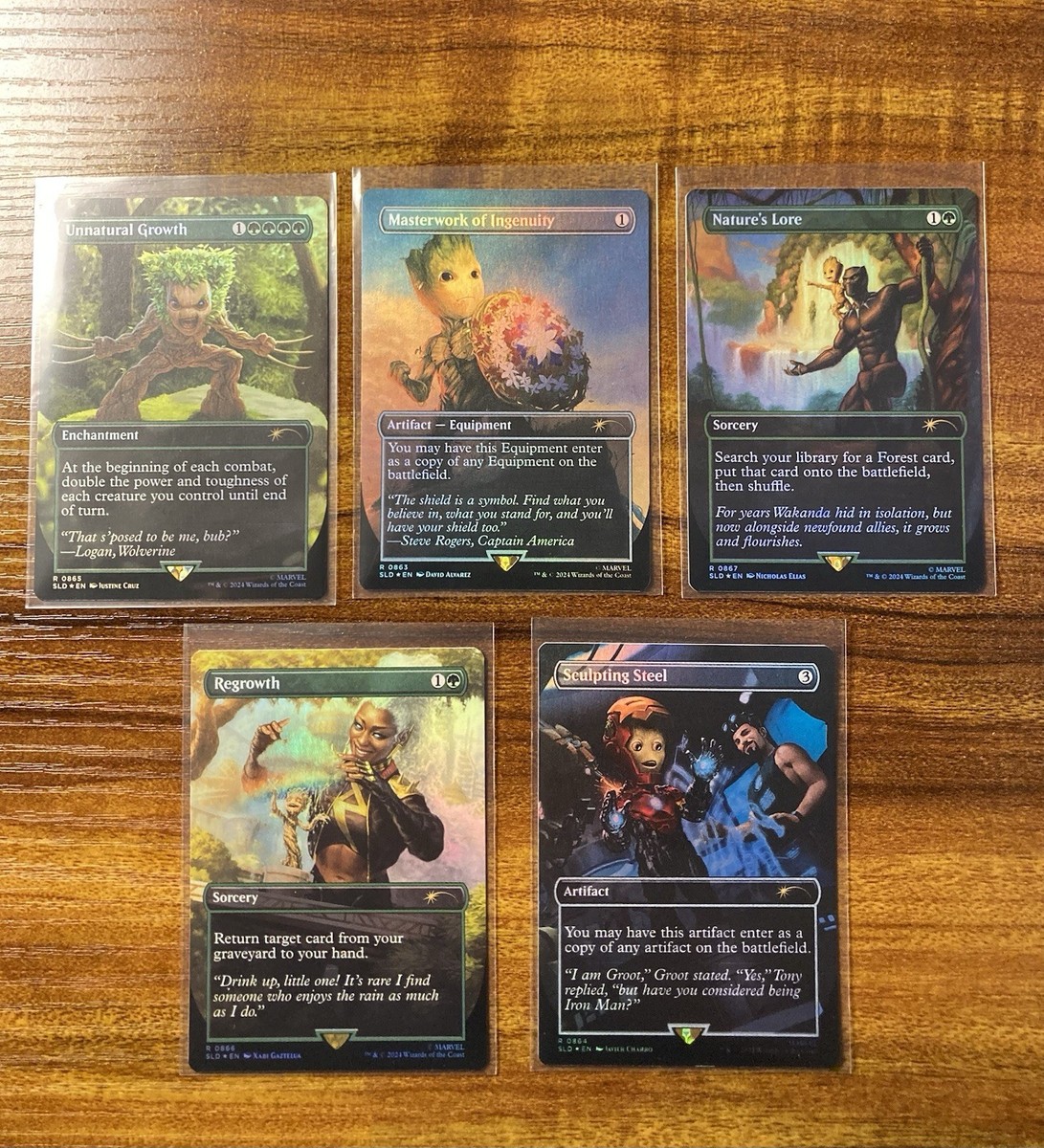 MTG✨Secret Lair BABY GROOT Bonus Card FOIL SET✨SLD Marvel X MINT