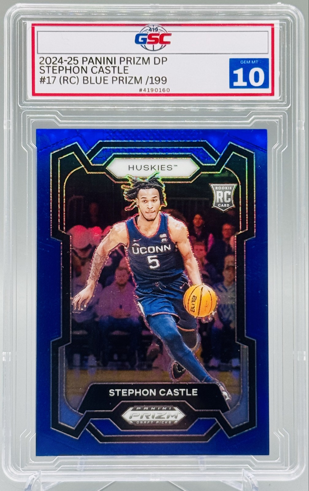 2024-25 Panini Prizm Draft Picks - Stephon Castle #17 Blue Prizm /199 (RC)