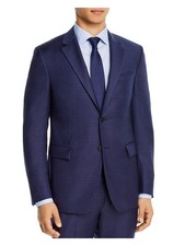 THEORY Mens Bowery Blue Extra Slim Fit Wool Blend Suit Separate Blazer 40R