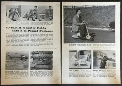 Argyle Folding Motor Scooter JoyRide 1960 vintage review