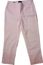 Talbots Heritage Ankle Pants Pastel Pink Womens Size 8 Cotton Slacks Classy