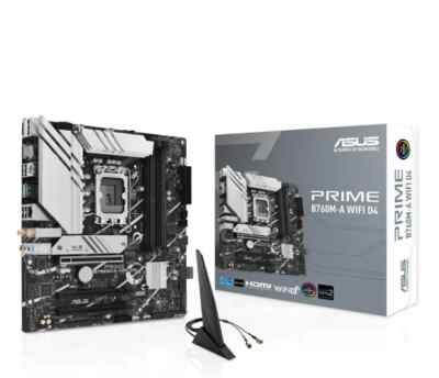 ASUS PRIME B760M-A WiFi D4 LGA 1700 MicroATX Intel Mainboard Motherboard mATX