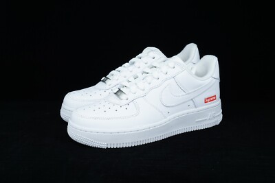 Supreme Air Force 1 White CU9225100 Nike Red Logo Mens Shoe | eBay