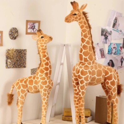Giant Real Life Giraffe Plush Stuffed Animal Doll Kids Toy All sizes upto 120cm