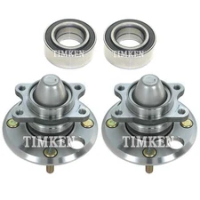 Front & Rear Wheel Bearings Hubs Kit Timken For Hyundai Sonata Kia Magentis FWD