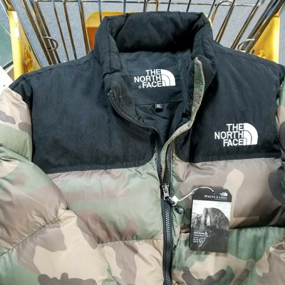 The North Face White Label 700 Down Jacket Xl Ladies Camouflage Ebay