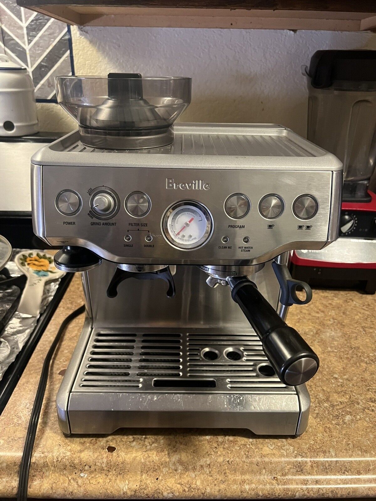 BREVILLE the Barista Express - BES870XL - Espresso Machine Stainless Steel -
