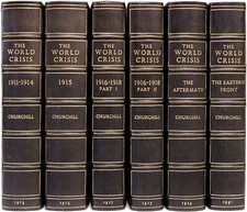 Winston CHURCHILL. The World Crisis - 6 vols. - ALL FIRST EDITIONS 1923-1931