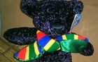 Christmas Dan Dee Plush Pals Dark Purple Stuffed Bear Wearing Scarf (New) — photo 4