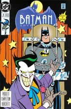 BATMAN ADVENTURES #3 F/VF, Joker, Direct, DC Comics 1992 Stock Image