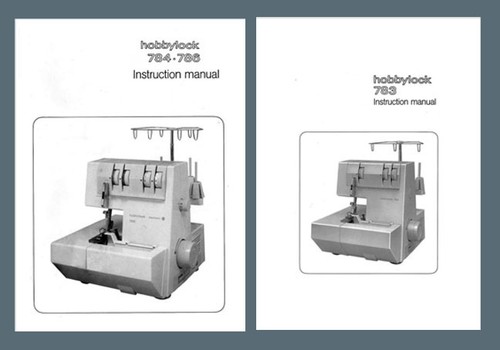 CD * Instruction / Operating manual for PFAFF Hobbylock 784 786 or 783