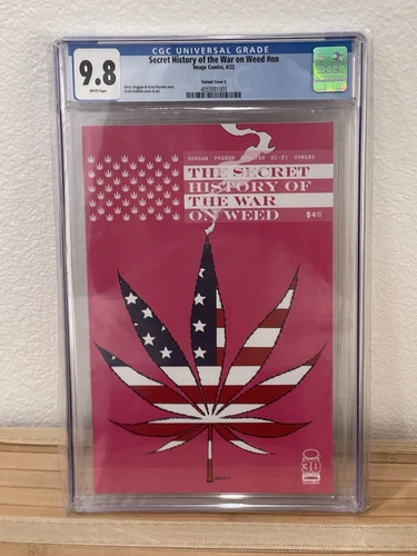 The Secret History Of The War On Weed #1  Cover C 1:25 Variant CGC Graded 9.8!