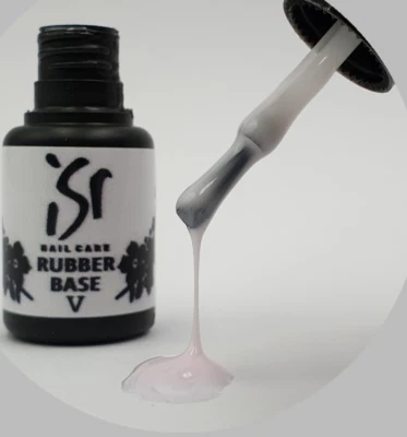 ISR NAIL CARE ISR UV & LED Gel Lack Rubber Base Cover 5 Gummi flexibles Haftgel Camouflage 6ml