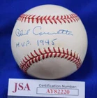 Phil Cavarretta JSA COA Autograph National League Signed Baseball MVP 1945