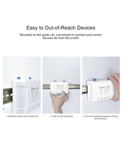 Sonoff 4CHPROR3 Wifi WLAN Switch Smart 4Way Switch para Alexa APP Control - Imagen 6 de 14