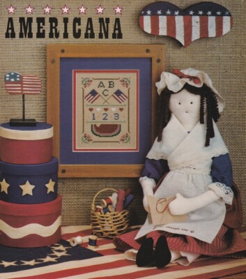 AMERICANA Cross-Stitch (Single Pattern From Magazine) America USA Patriotic