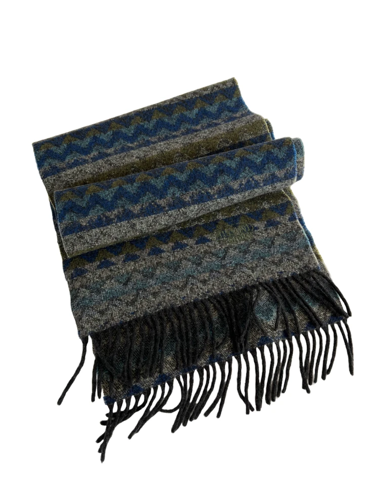 Bufanda Missoni Sport en zigzag multicolor con flecos Foto 2 de 4