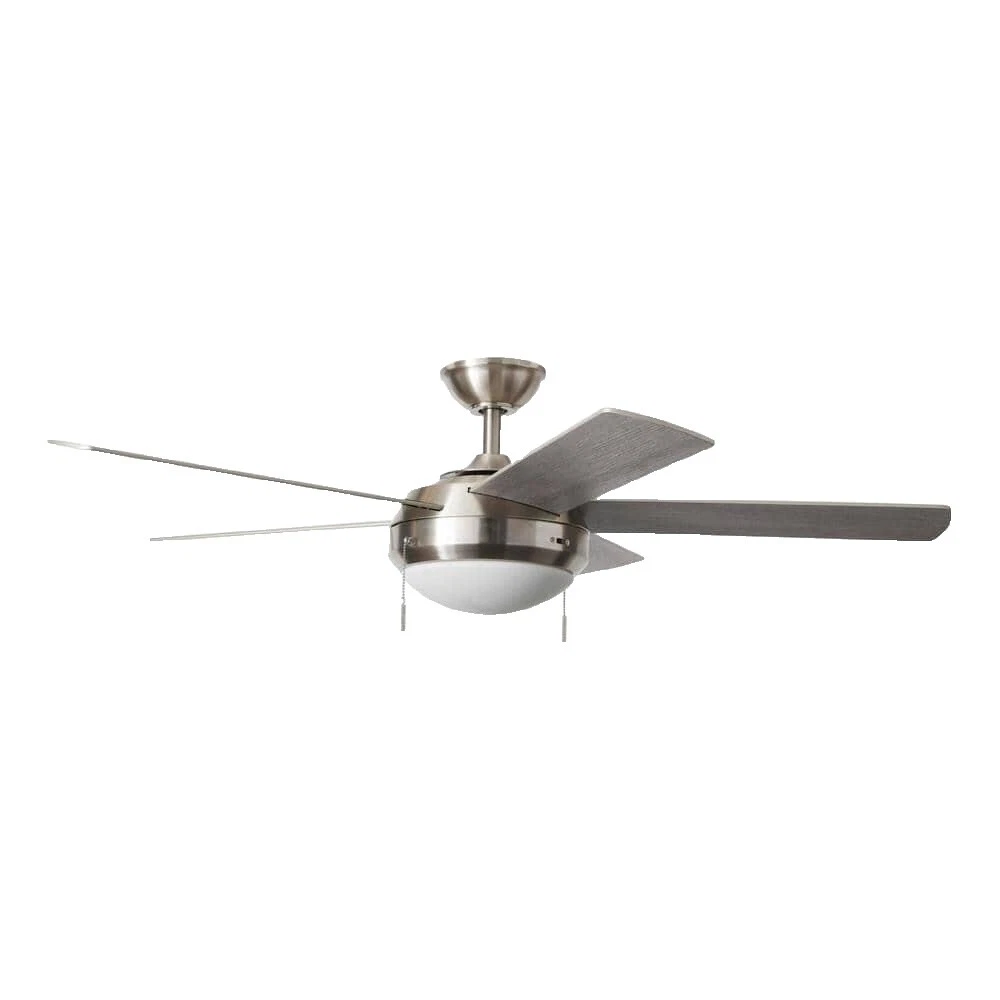 Nickel Traditional Ceiling Fans with Light