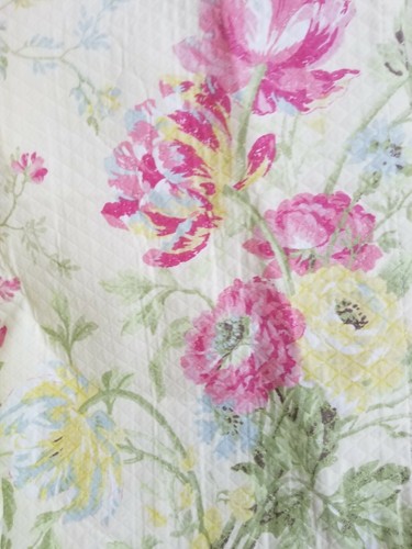Pair of Mary Jane's Home Floral Heavy Lined Curtain Panels w/Ties New 41×84 - Picture 6 of 10