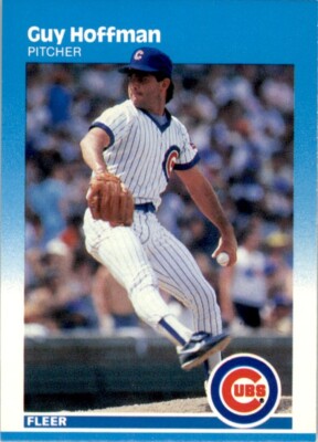 1987 Fleer - #566 Guy Hoffman Chicago Cubs Baseball Card