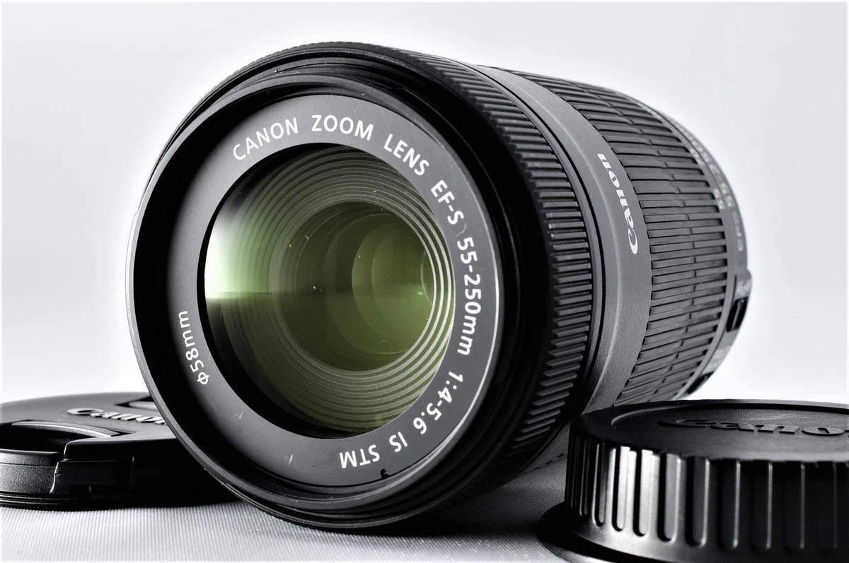 Near MINT] Canon EF-S 55-250mm F4-5.6 IS STM Telephoto Zoom Lens