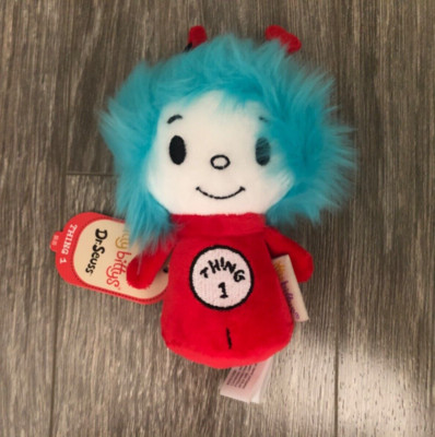 Hallmark Itty Bittys Dr Seuss Cat in the Hat Thing 1 One Plush/Beanie Doll NWT