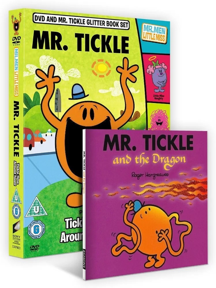 MR TICKLE TICKLE TIME AROUND TOWN! DVD & GLITTER BOOK SET NEW SEALED #250LL