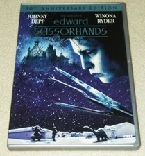 Edward Scissorhands (DVD,  10th Anniversary) Tim Burton  Johnny Depp HORROR