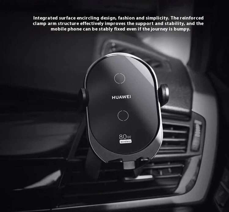 Huawei Wireless Car Charger 80W Phone Holder Mount For Mate P 40 50 60 Pro X3 X5 - Image 4 of 4