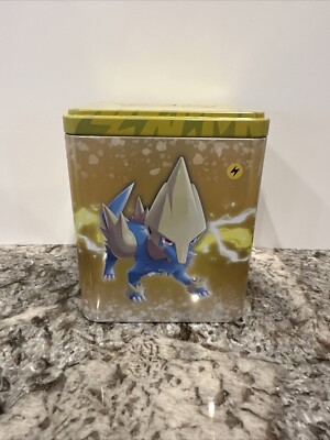 Pokemon 2022 Collectors Stacking Tin - LIGHTNING TIN, Yellow (TIN ONLY) |  eBay