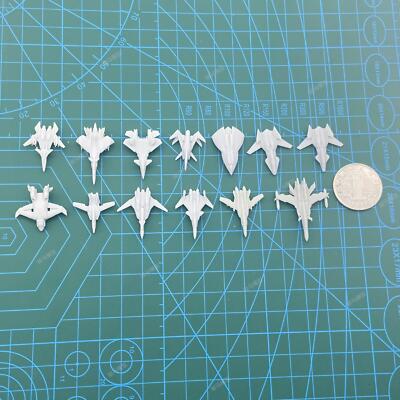 1/700 sci-fi series fighter jets without landing gear open wing flight state 13p