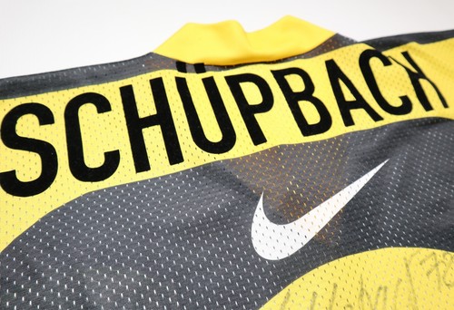 SC BERN 1996/1997/1998 #66 SCHUPBACH ICE HOCKEY TRIKOT JERSEY SIGNED NIKE MEN XL - Bild 9 von 18