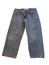 LEVI S 550 Relaxed Fit Straight Leg Zip Fly Denim Jeans Boys Size 8 Husky 28x23