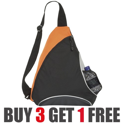Mono Strap Rucksack Black / Coloured Backpack Bag Mesh Water Bottle Sling Bag UK - Picture 4 of 17