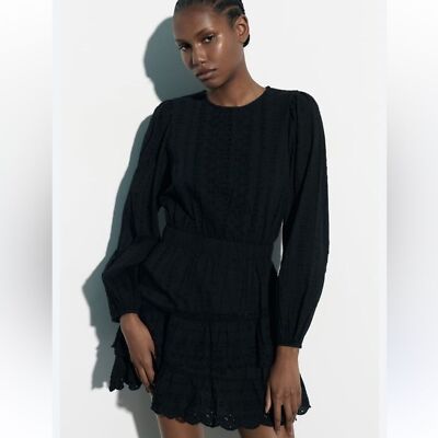 zara black eyelet dress Black Long Satin One Shoulder Sleeveless Mermaid Prom Dress with Split –  BIZTUNNEL